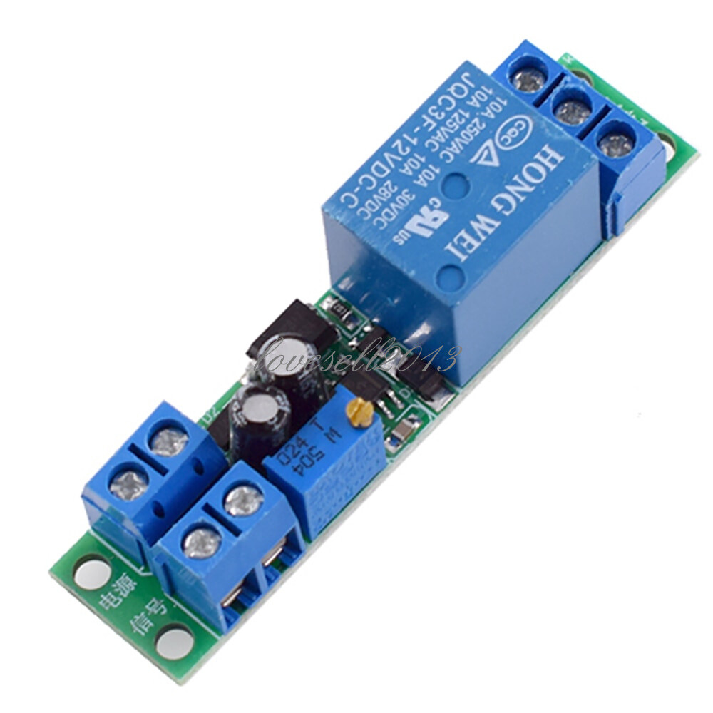 DC 12V Adjustable Signal Trigger Delay Time Power Turn Off Switch Relay Module F
