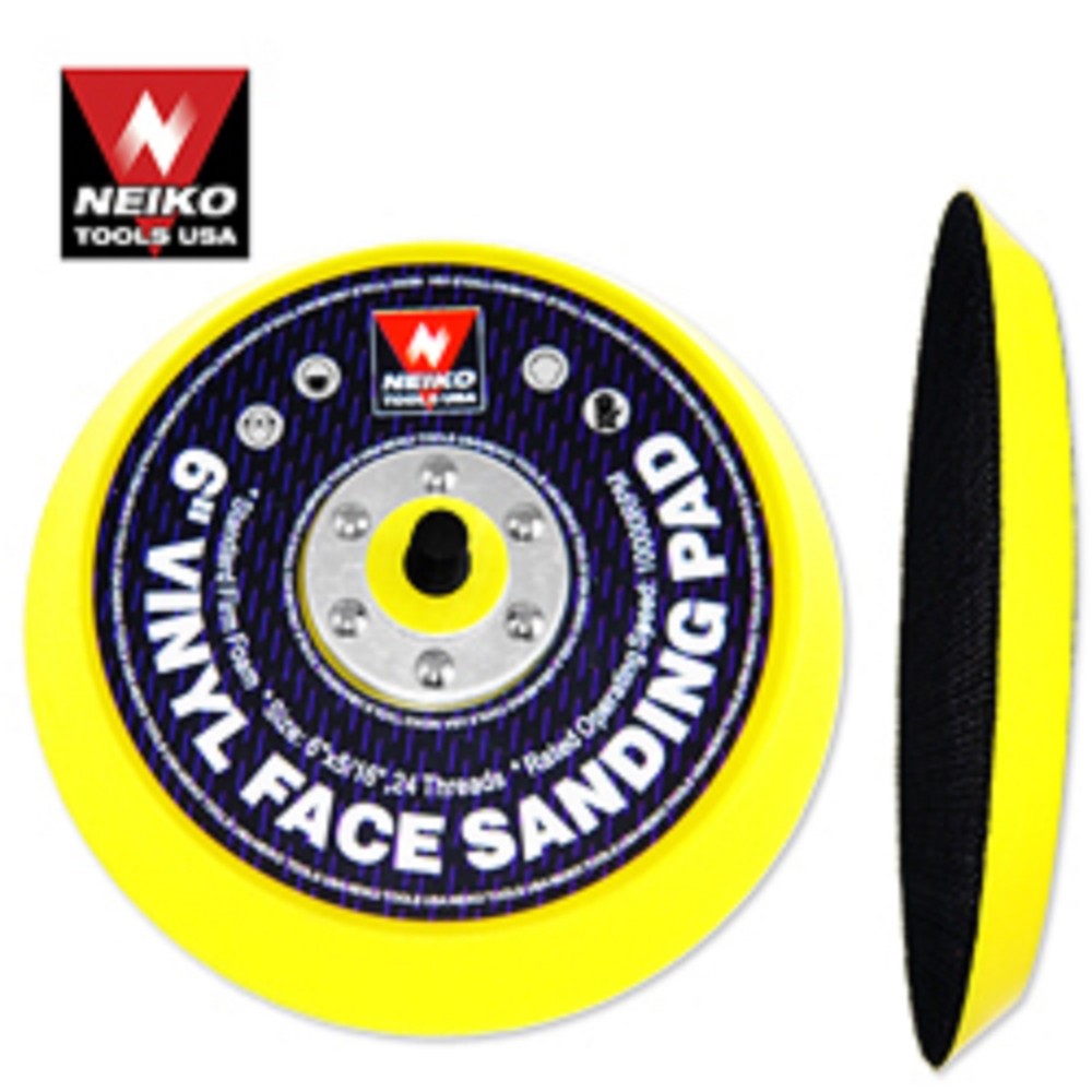 REPLACEMENT 6" INCH ROUND HOOK AND LOOP DA SANDING PAD