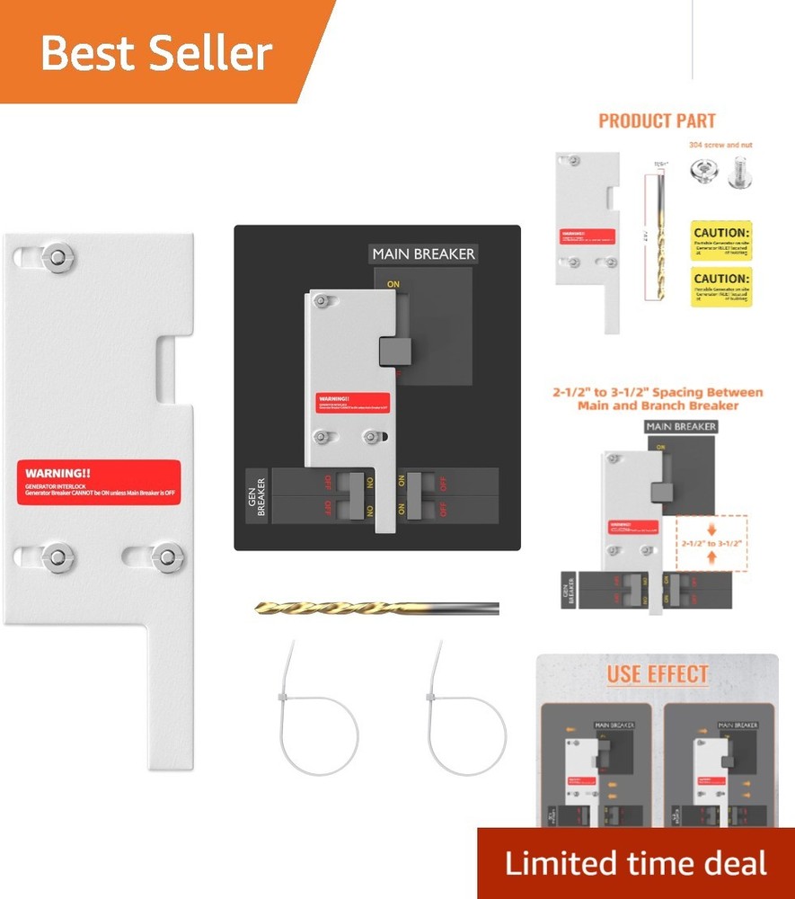 Interlock Kit for GE 150-200 Amp Panels: Easy Installation & Durability