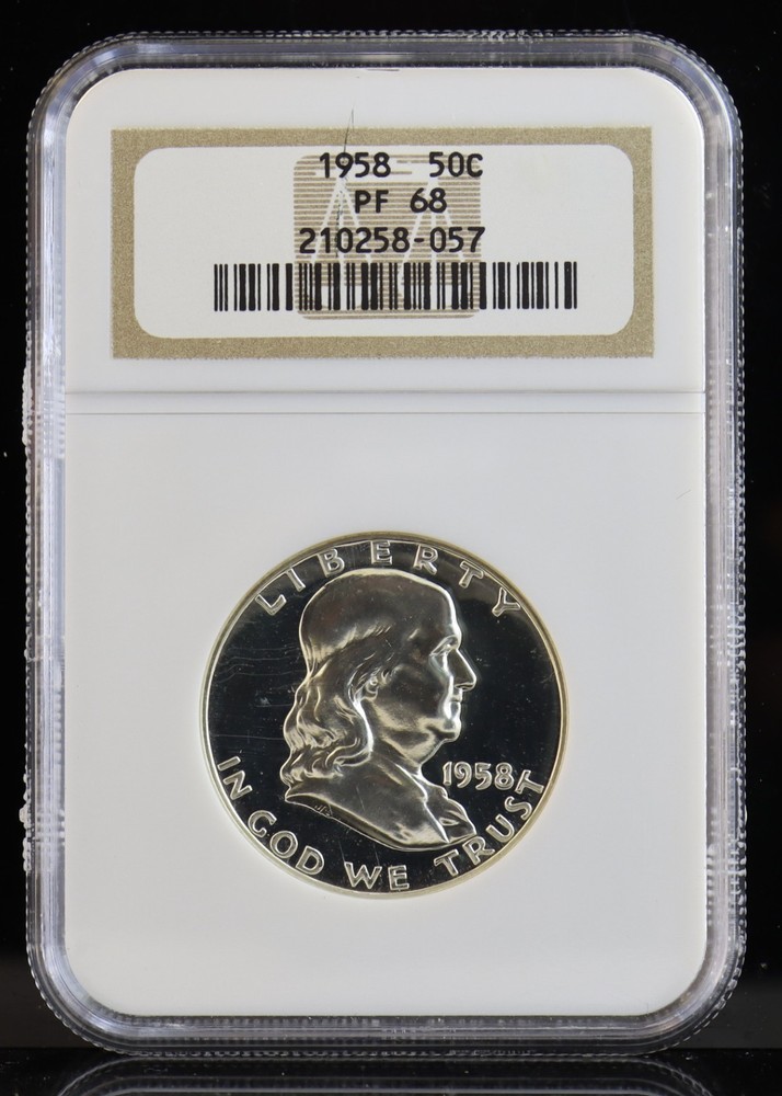 1958 Franklin Half Dollar NGC PF68
