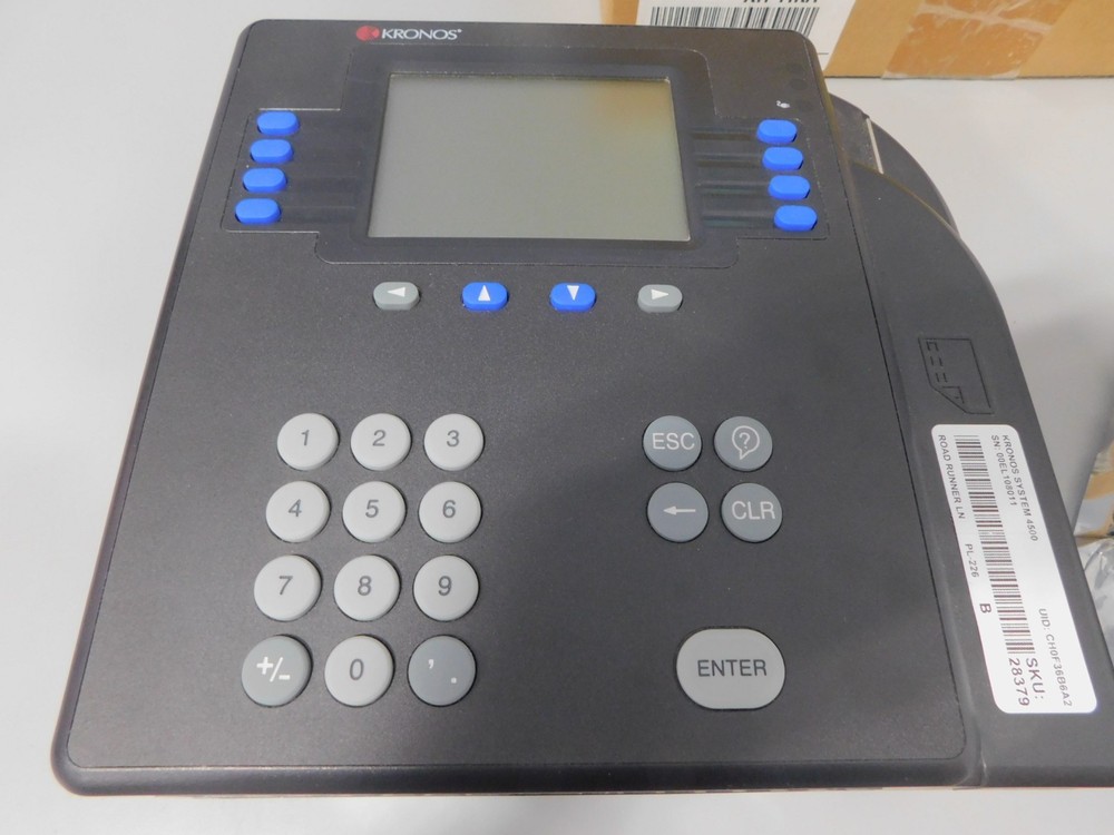 2x KRONOS System 4500 Time Clock Card Reader Terminal 8602800-501 (Read)
