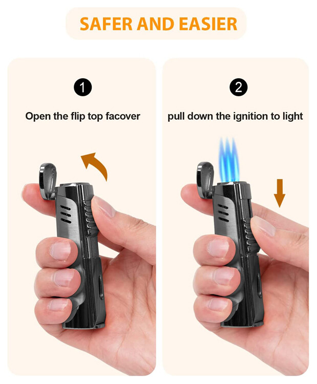 The Pinnacle Torch Lighter (Gun Metal)