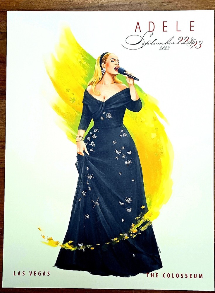OFFICIAL "Weekends with Adele" Tour Poster 09/22-23/2023