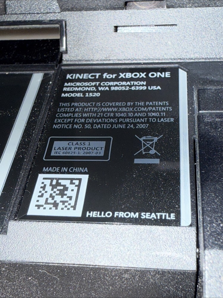 Microsoft Xbox One Kinect Camera Motion Sensor Bar Model 1520