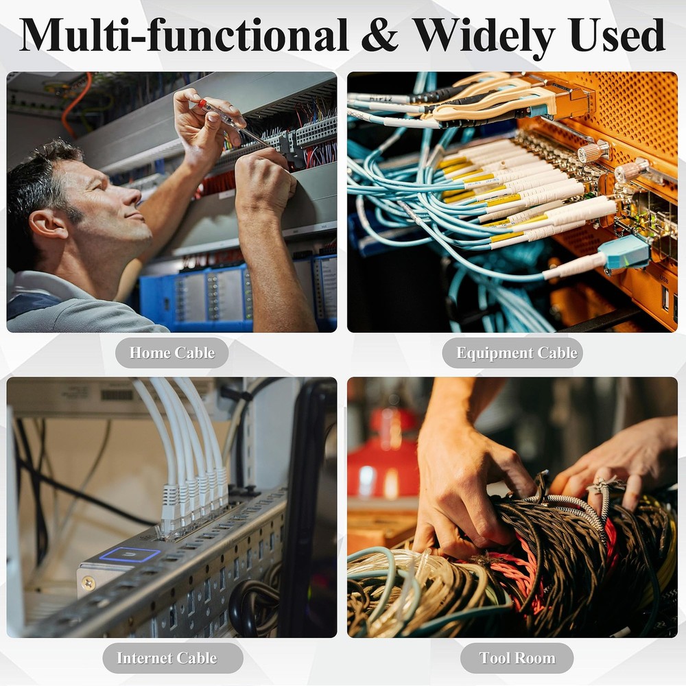 30 Pcs Cable Management D Ring - 2 Inch D Ring Aluminum Cable Distribution Ri...