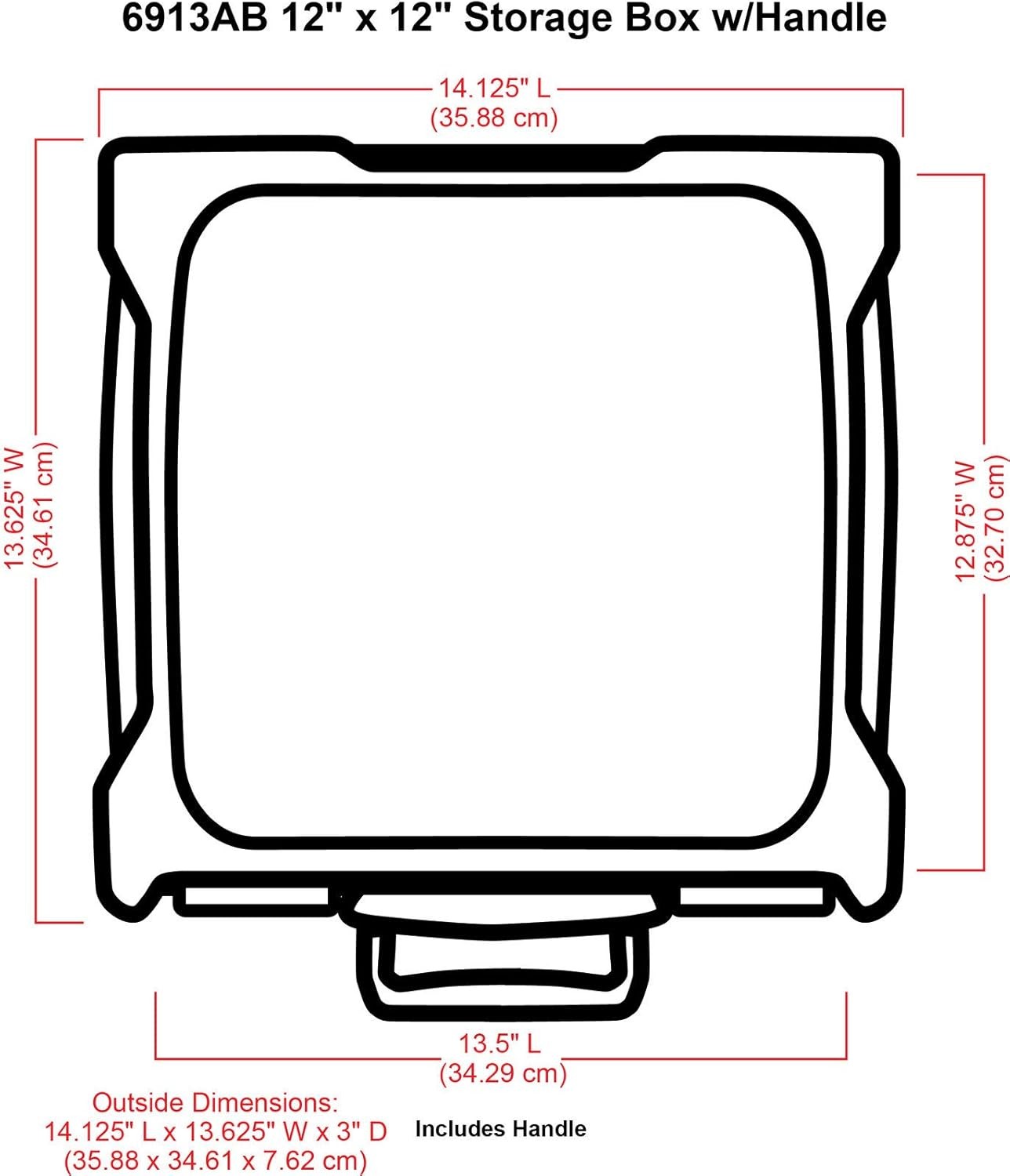 ArtBin 6913AB Portable Organizer with Handle Plastic Storage Case, Clear