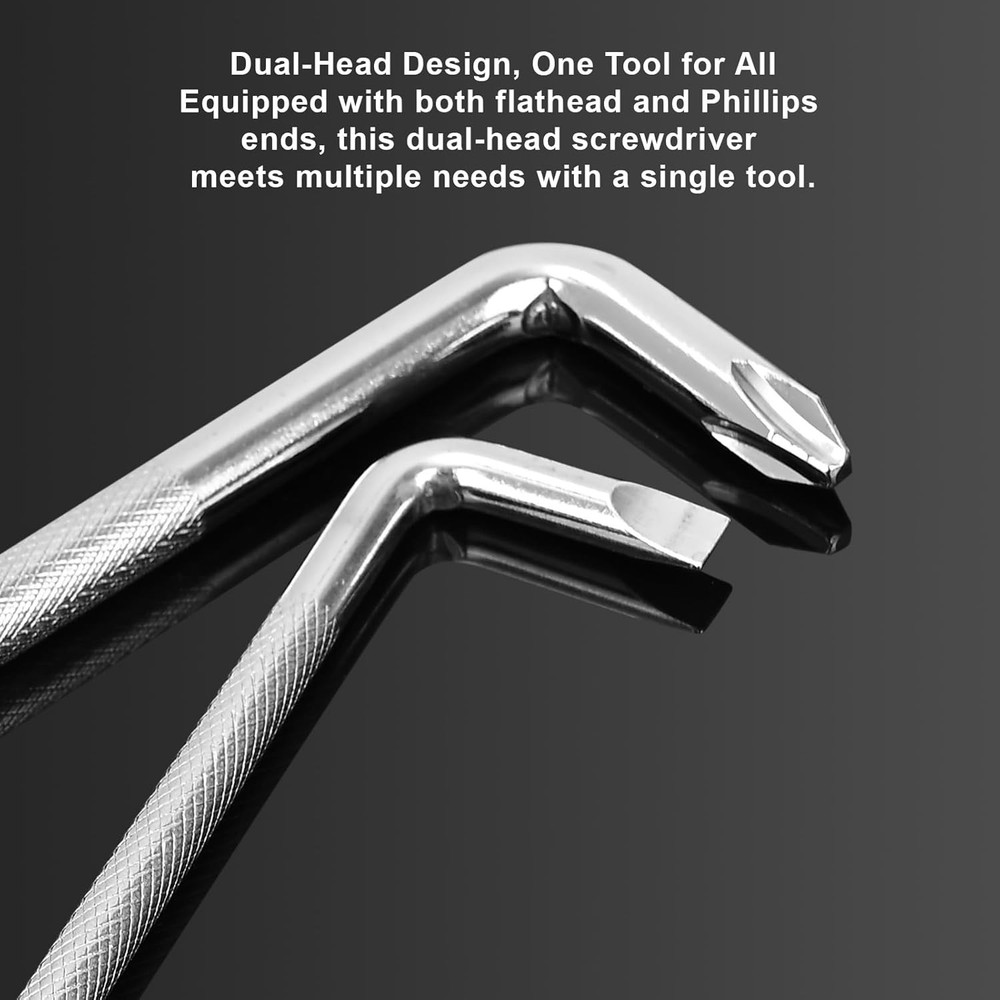 3 Pcs Offset Screwdriver Set Right Angle Phillips Screw Driver Flat Head