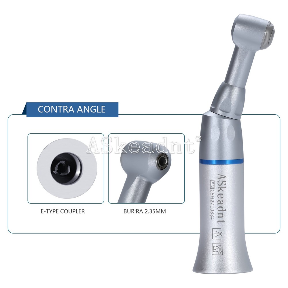 1-10 NSK Type Dental Low Slow Speed Push Button Contra Angle Handpiece E-type AS