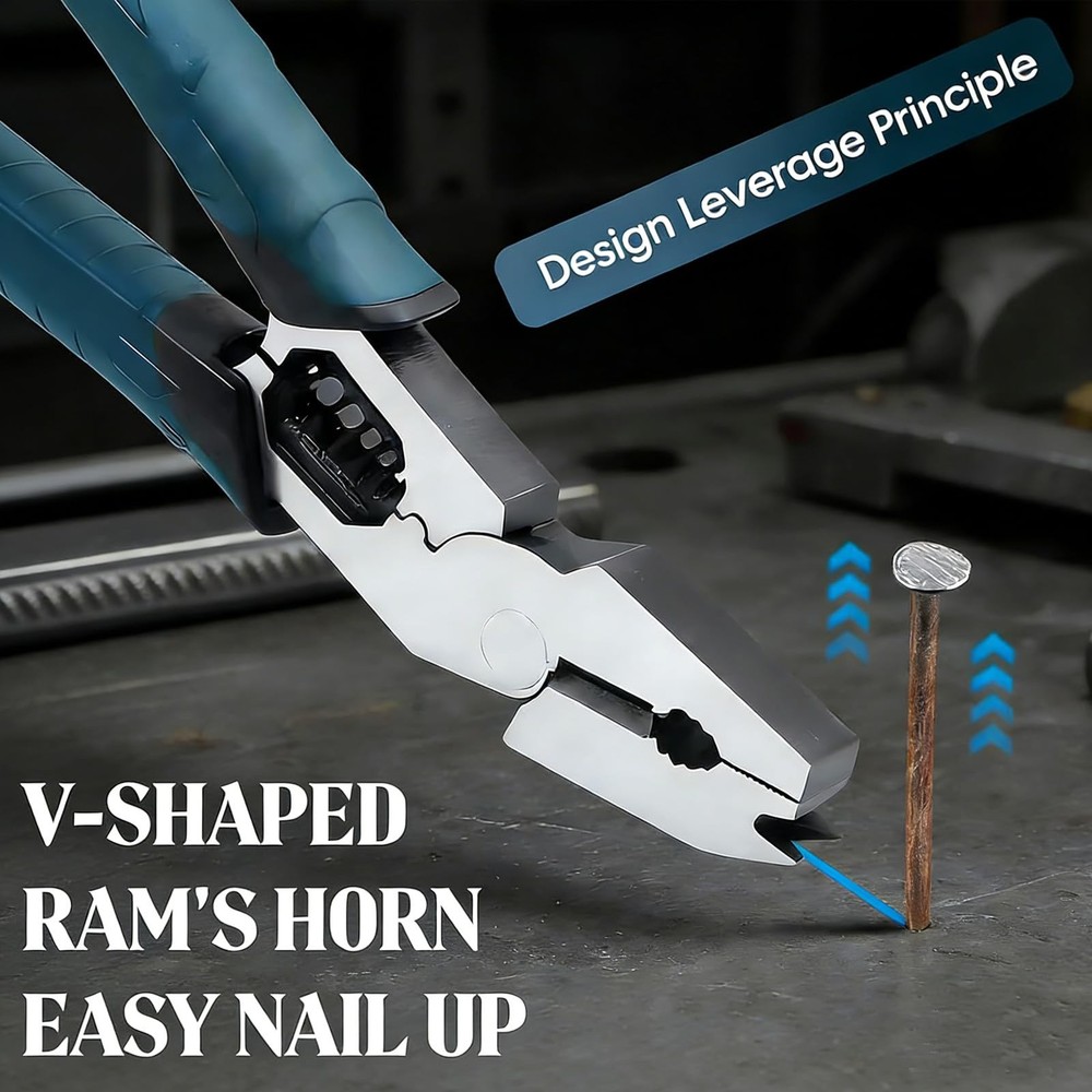 Industrial-Grade 9-in-1 Multi-Function Cutting Pliers, Wire Cutter, Stripper,...
