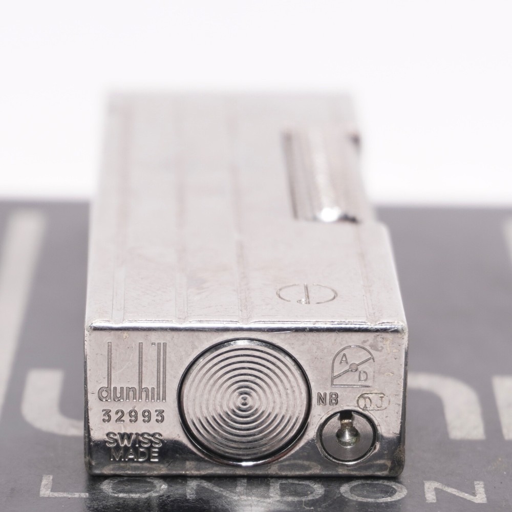 Dunhill Lighter Palladium 4 LINE Pattern_Ultrasonically cleaned _Working