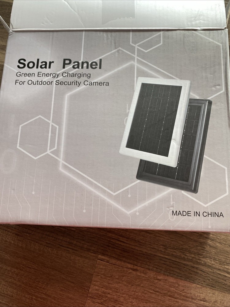 Solar Panel for Ring Doorbell, 5W Solar Panel Camera Charger Cable Compatible/aw