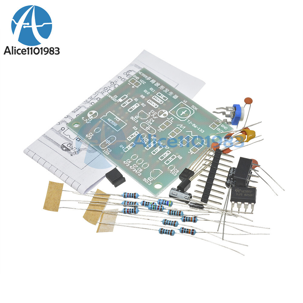 Multi-Channel NE555 Waveform Generator Module Sine Triangle Square Wave DIY Kits