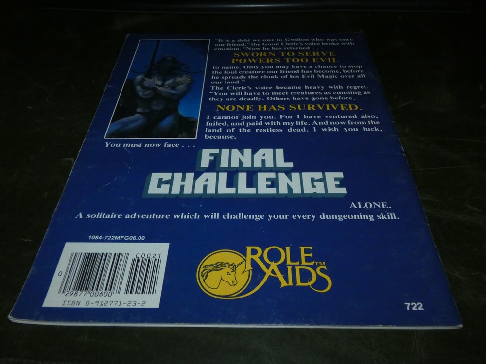 AD&D Role Aids: Final Challenge
