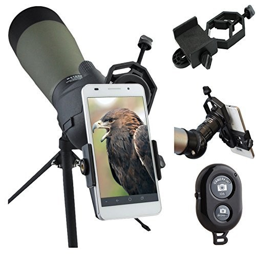 Universal Smartphone Adapter for Telescope Binoculars Microscope Video Capture