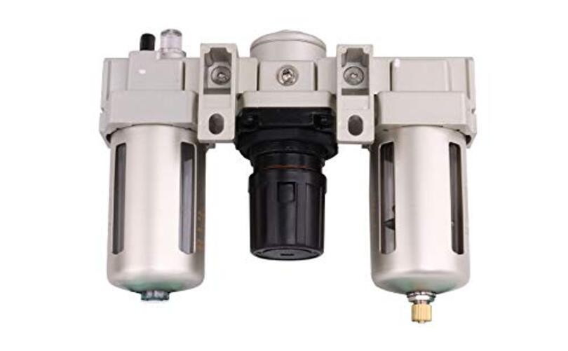 : Three unit combo compressed air filter regulator lubricator FRL AC4000-N04A