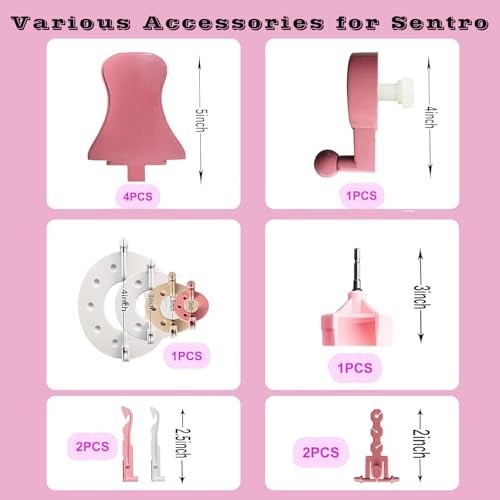 32 Pcs Knitting Machine Accessories Set - Adapter, Handle, Tensioner & Knit Hook