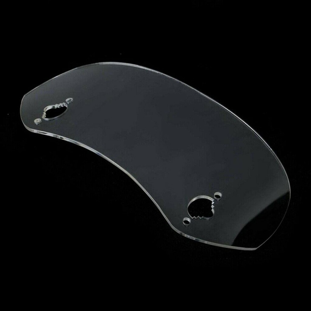 Adjustable Clip On Motorcycle Windshield Extension Spoiler Wind Deflector Clear