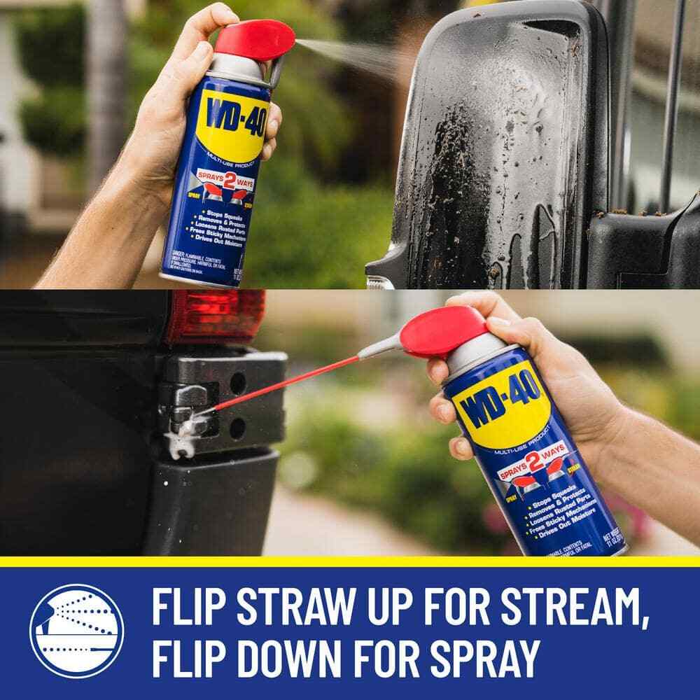 WD-40 Original Formula Multi Purpose Lubricant Penetrate Spray 3PACK Smart Straw