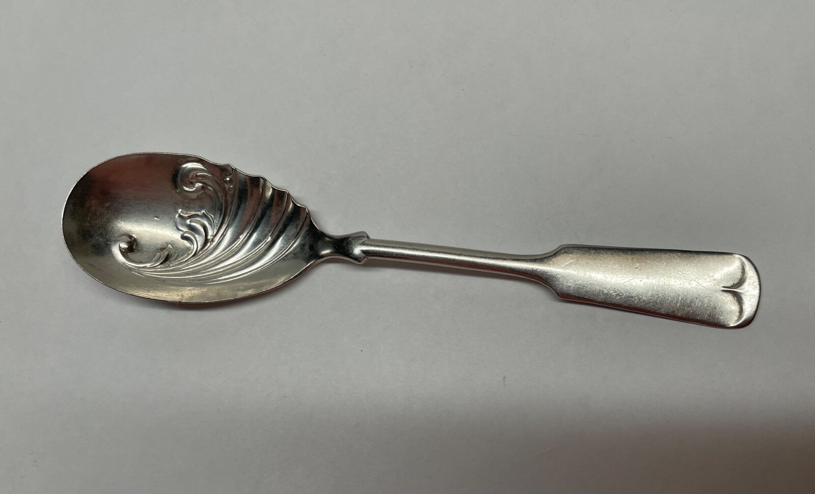 Vintage Coin Silver Sugar Spoon 5-7/8” 19g