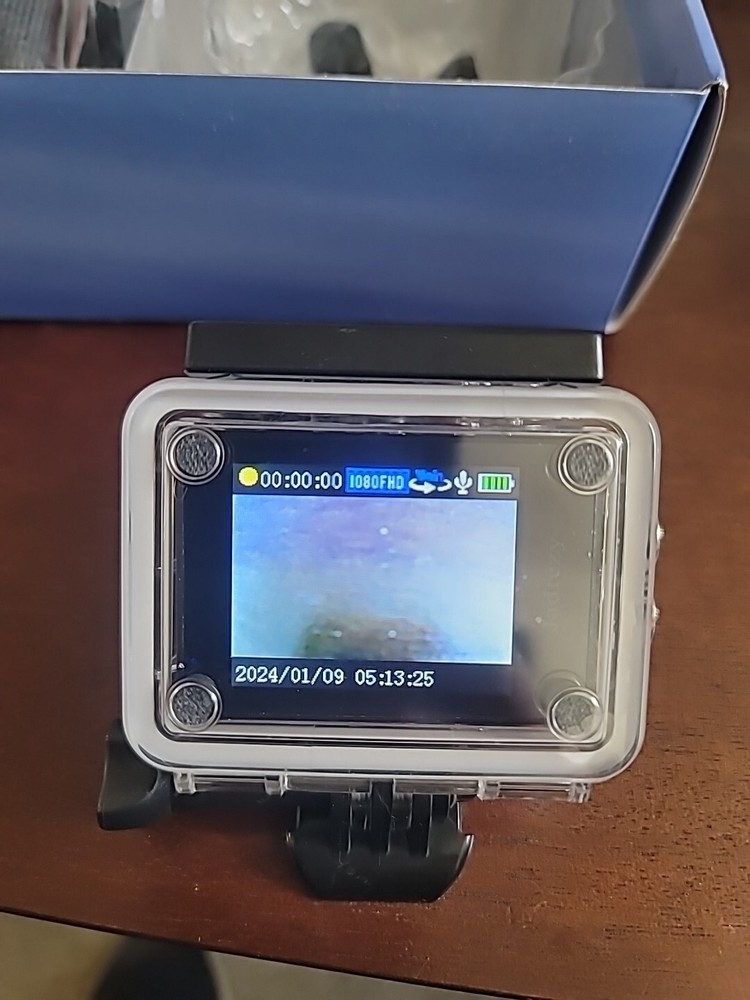 HD Action Camera 1080p Resolution Waterproof Casing Mounting Kit &Accessory Pack