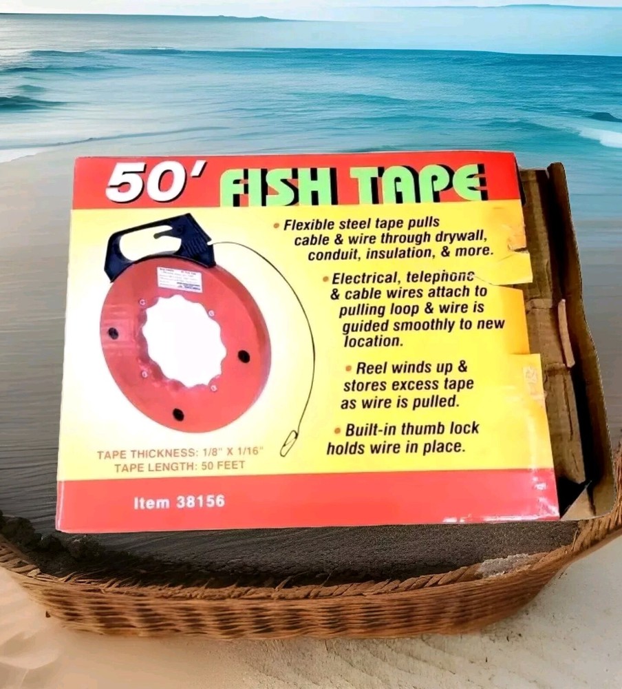 Cen-Tech 50ft Steel Fish Tape #38156