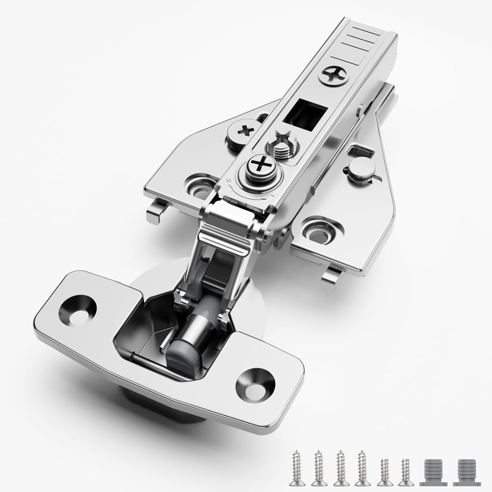 60 Soft Close Cabinet Hinges - 4D Adjustable with Speed Control, 60 Pack