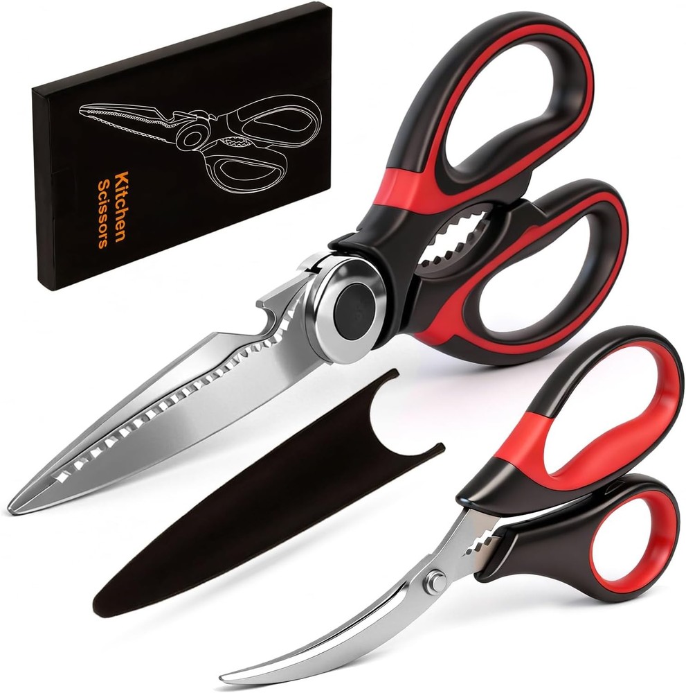 Kitchen Shears, Heavy Duty Kitchen Scissors Seafood Scissors, Stainl