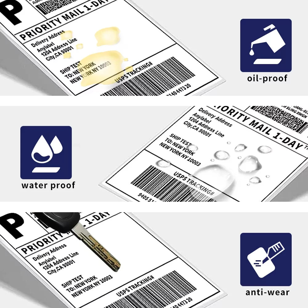 3000 4x6 Fanfold Direct Thermal Shipping Labels Perforated Label / UPS CERTIFIED