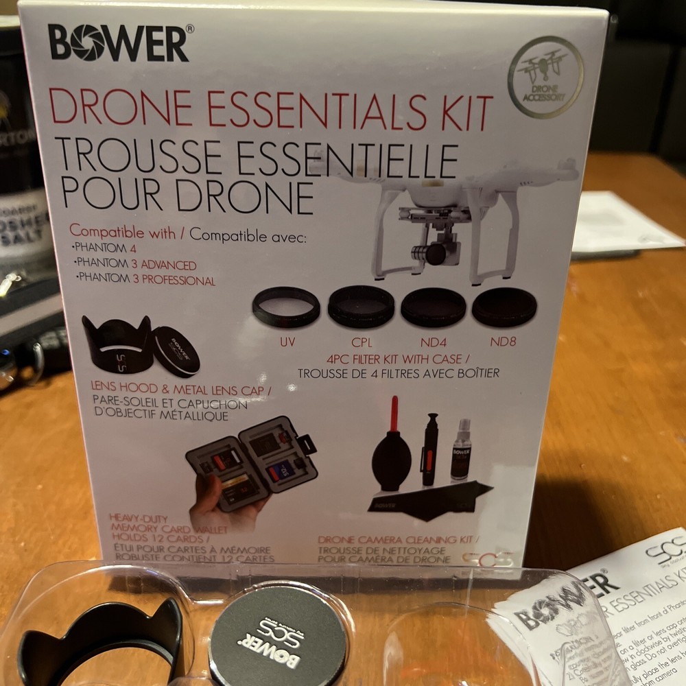 NEW Bower SCS-4EKPH34 Drone Essentials Kit for Phantom 4 Phantom 3 Advanced Pro