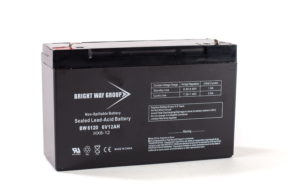 6 Volt 12 Amp Electric Scooter Battery