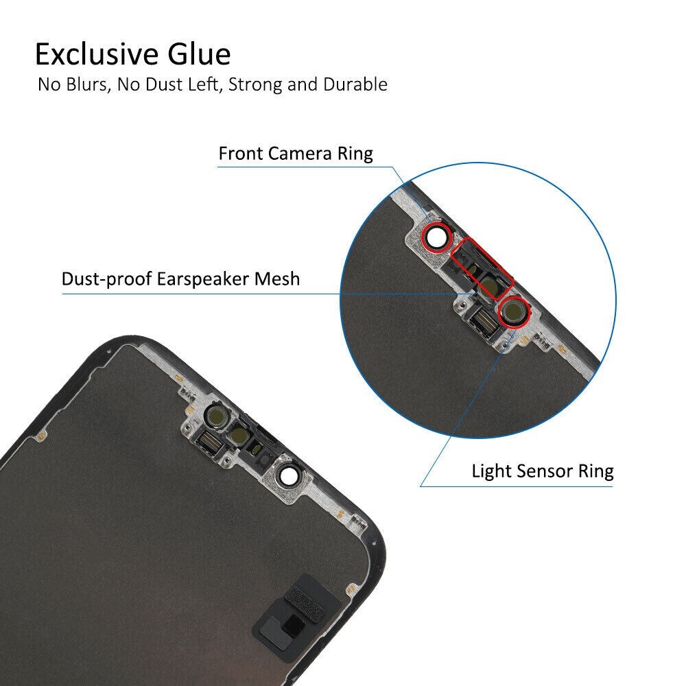 For iPhone 14 Plus Soft OLED Touch Screen Digitizer Display Assembly Replacement