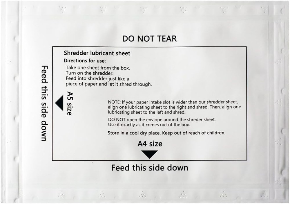 Jam Proof 24 Pack Paper Shredder Oil Sheets - For Lasting Sharpness & Efficiency