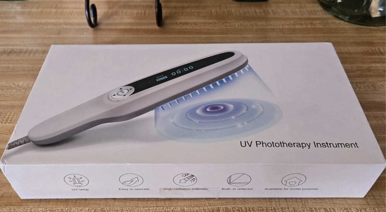 YK-6000B-T UVB Phototherapy Lamp  UV311 Light Therapy w/ Philips Bulb & Goggles