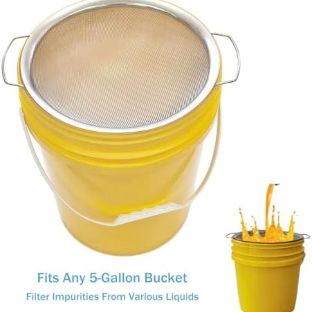 Multipurpose 60 Mesh Stainless Steel Bucket Filter for Liquid Straining