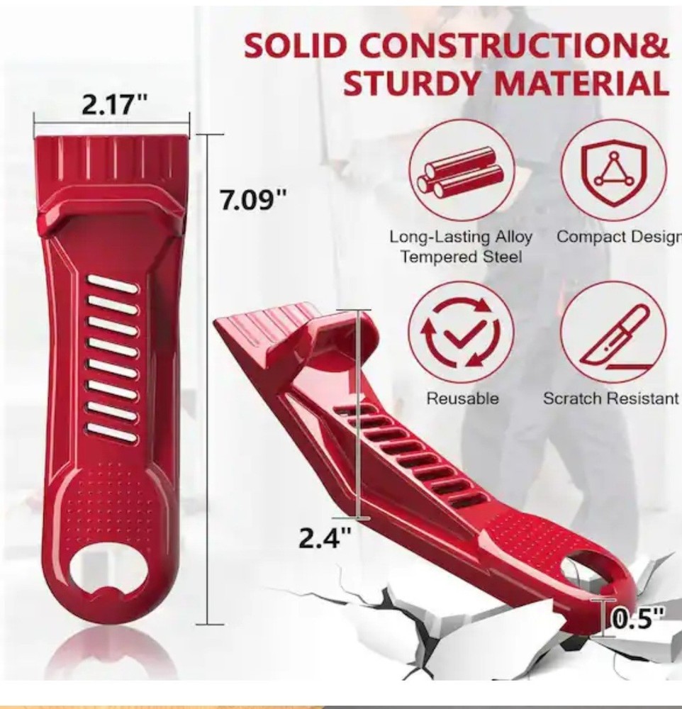 B6) Calvava Sheetwall Drywall Lifter Kicker, Rasp 2-Pack Panel Hoist