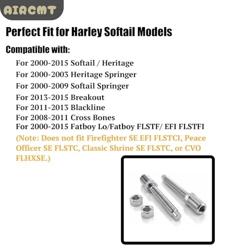 45# 1-2'' Rear Adjustable Slam Lowering Kit Compatible With Harley Softail
