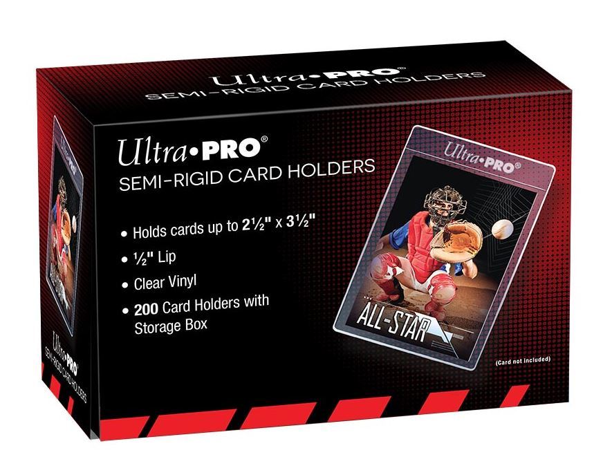 (10) Ultra-Pro Semi Rigid Trading Card Holders - Semi Flexible - Index - Storage