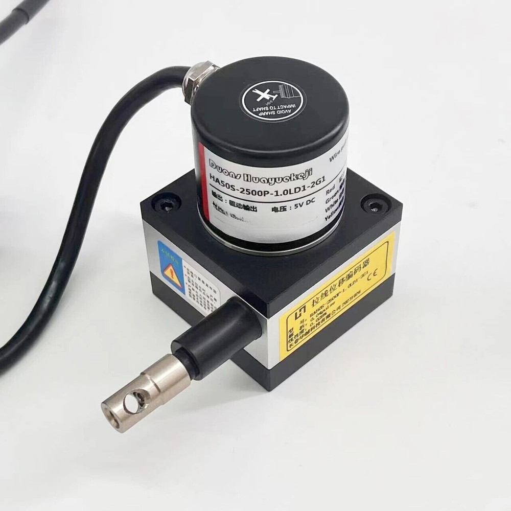 High Precision 1000mm Length Sensor Absolute Wire Pull Encoder With Display Rope