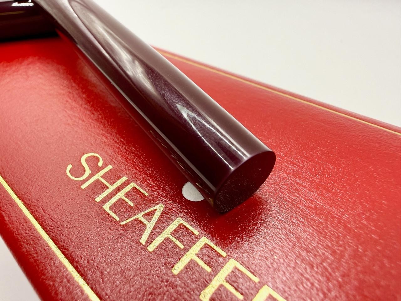 SHEAFFER MODERN LIFETIME BURGUNDY FOUNTAIN PEN M 14K NIB
