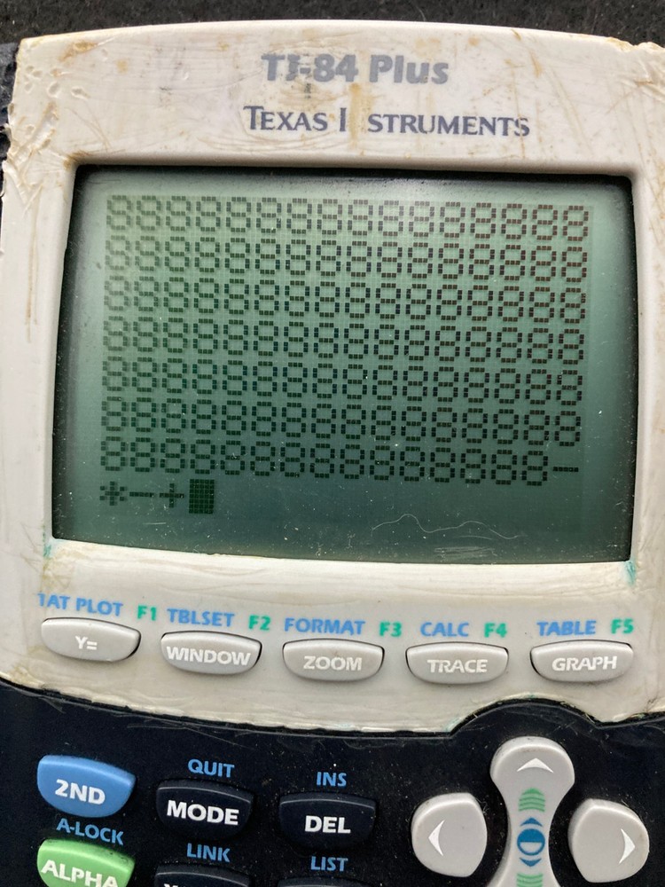 Texas Instruments TI-84 Plus Graphing Calculator Works No Screen Issues