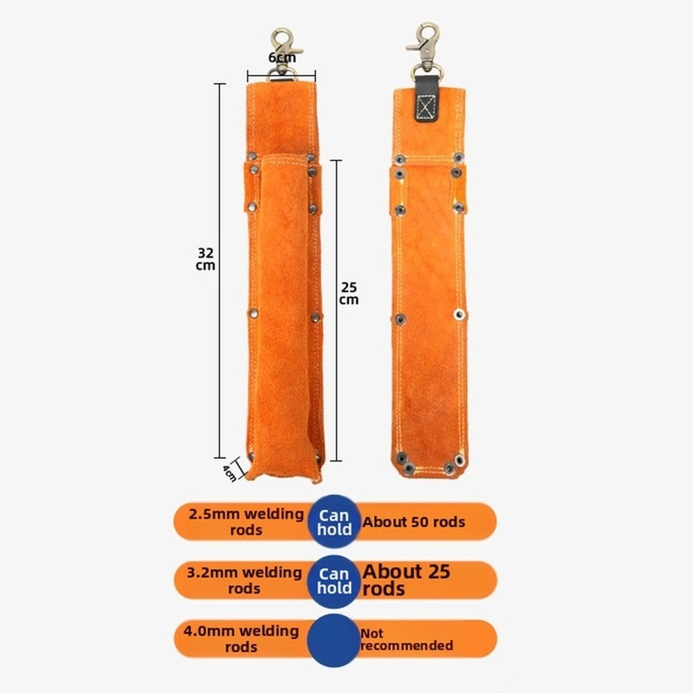 Welding Rod Bag Tool Pouch For Welding Tasks Secure Stitching Lightweight Carry