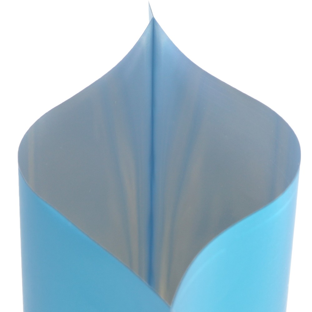 Bulk Quantity Matte Blue Open Top Stand Up Mylar Bags for Sample Packaging