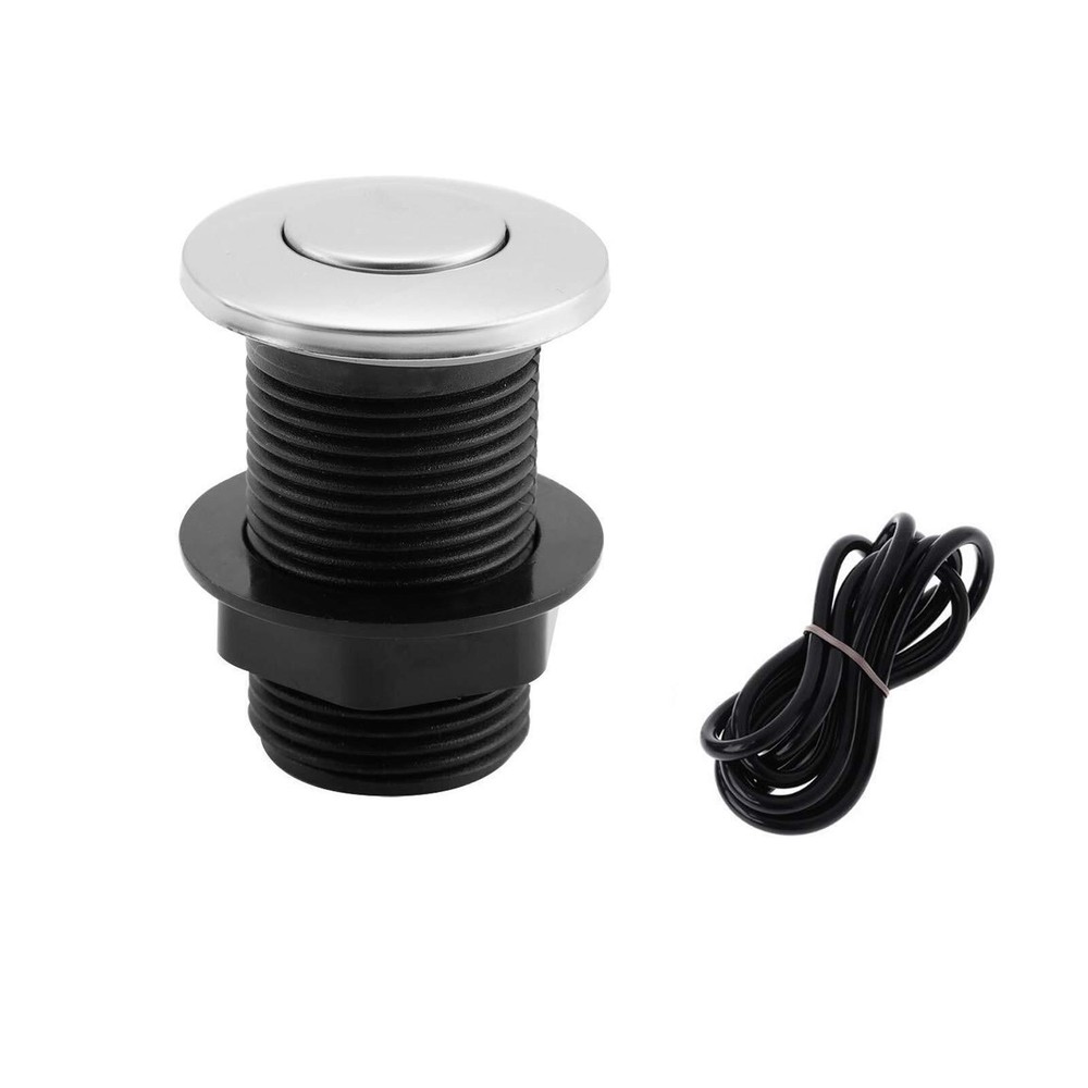 Sink Top Push Button With Air Hose Replacement Air Switch Button For Garbage Dis