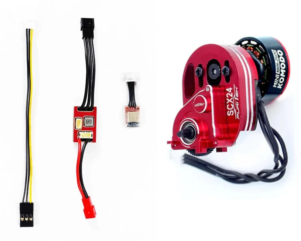 Furitek Mini Komodo Brushless Motor & MicroPython ESC Crawlmaster Combo SCX24