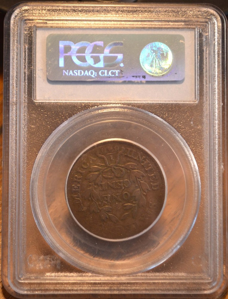 1801 3 Errors Reverse PCGS VG08, S-219 R-2, Draped Bust Large Cent