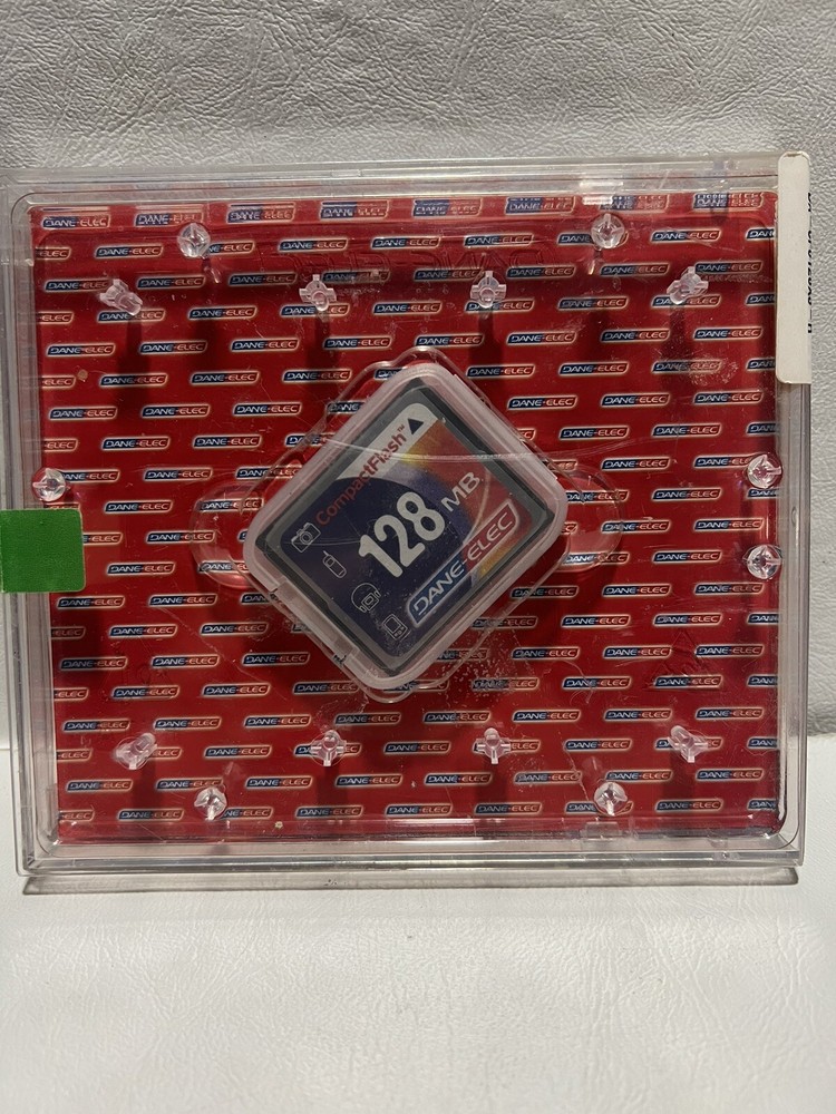 Dane-Elec 128MB Megabyte Compact Flash DVD Flash Memory Sealed In Box