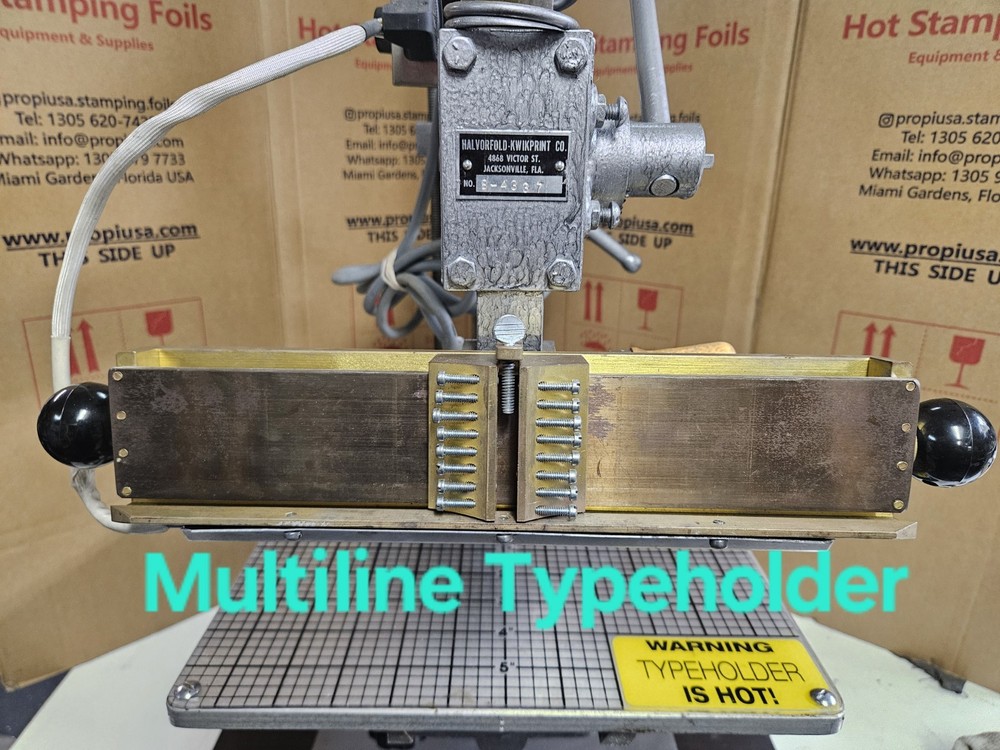 KWIKPRINT Model 86 2" X 9" Multiline Typeholder