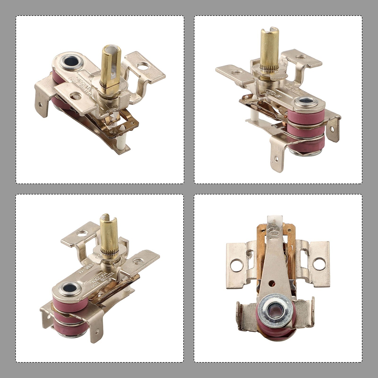 3pcs Adjustable Thermostat Temperature Switch AC 250V 16A for Electric Heater