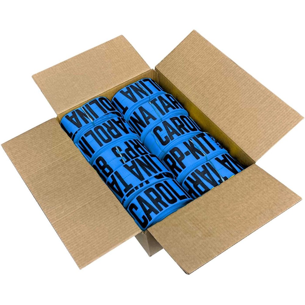 10 pack - Blue Flatbed Straps 4" x 30' Winch Strap