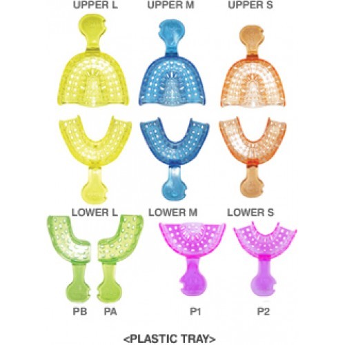 Perforated Disposable Impression Trays (All Sizes,120pcs) - Assorted Pack _PT120